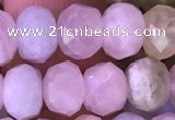 CRB2278 15.5 inches 5*8mm faceted rondelle morganite beads