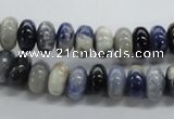 CRB23 15.5 inches 6*10mm rondelle sodalite gemstone beads