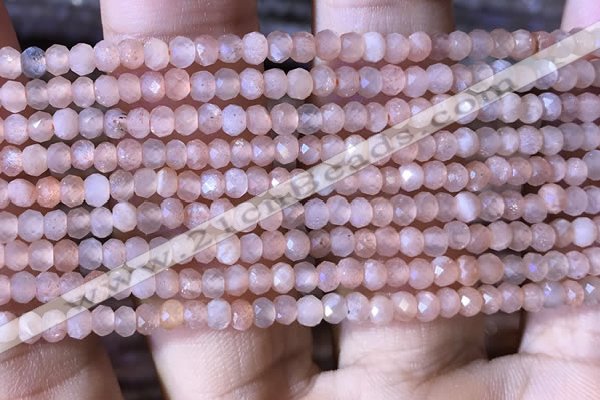 CRB2624 15.5 inches 2*3mm faceted rondelle moonstone beads