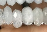 CRB3009 15.5 inches 6*9mm faceted rondelle aquamarine beads