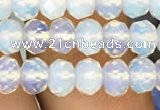 CRB3030 15.5 inches 6*8mm faceted rondelle opal beads wholesale