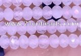 CRB3140 15.5 inches 2.5*4mm faceted rondelle tiny white moonstone beads