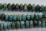 CRB37 15.5 inches 5*8mm rondelle synthetic turquoise beads