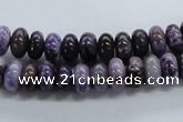 CRB38 15.5 inches 5*8mm rondelle dogtooth amethyst beads