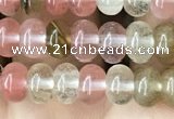 CRB4031 15.5 inches 4*6mm rondelle volcano cherry quartz beads wholesale