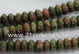 CRB47 15.5 inches 5*8mm rondelle unakite gemstone beads