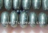 CRB5351 15.5 inches 5*8mm rondelle pyrite beads wholesale