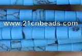 CRB5529 15 inches 2*2mm heishi synthetic turquoise beads wholesale