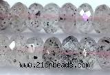 CRB5782 15 inches 5*8mm faceted rondelle quartz beads