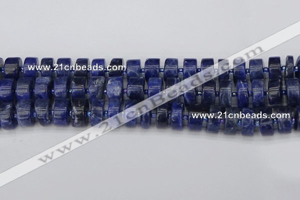 CRB642 15.5 inches 8*16mm tyre sodalite gemstone beads