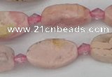CRC1011 15.5 inches 8*16mm oval rhodochrosite gemstone beads