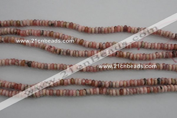 CRC751 15.5 inches 3*5mm rondelle rhodochrosite beads wholesale