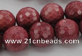 CRC806 15.5 inches 16mm faceted round Brazilian rhodochrosite beads
