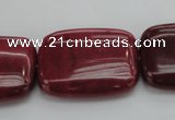 CRC826 15.5 inches 22*30mm rectangle Brazilian rhodochrosite beads
