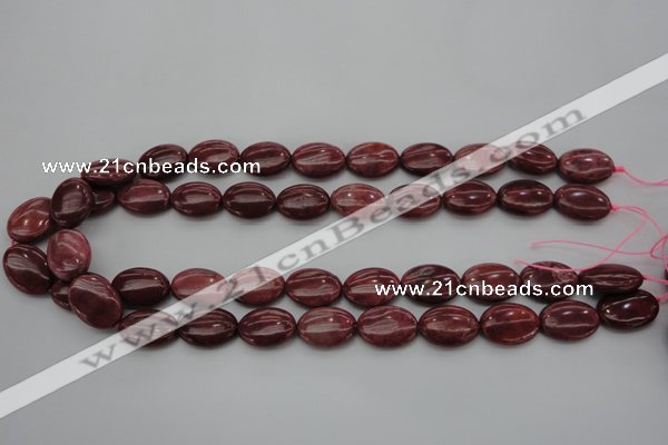 CRC832 15.5 inches 12*16mm oval Brazilian rhodochrosite beads