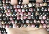 CRD352 15.5 inches 8mm round rhodonite beads wholesale