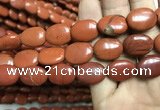CRE64 15.5 inches 13*18mm oval red jasper beads wholesale
