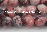 CRF305 15.5 inches 14mm round dyed rain flower stone beads wholesale