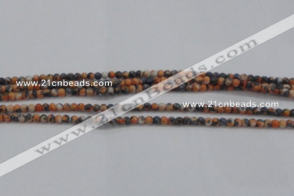 CRF446 15.5 inches 3mm round dyed rain flower stone beads wholesale