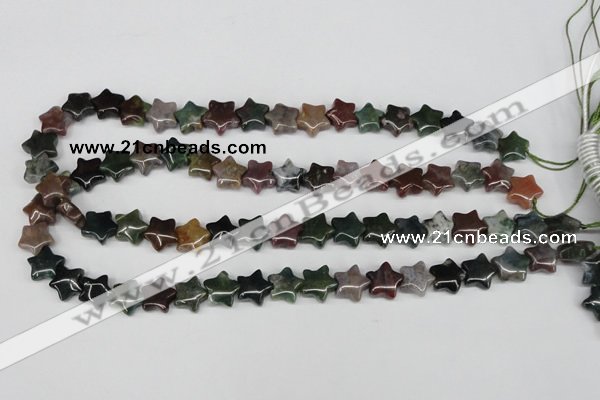 CRG03 15.5 inches 12*12mm star Indian agate gemstone beads wholesale