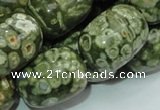 CRH17 15.5 inches 18*24mm egg-shaped rhyolite beads wholesale