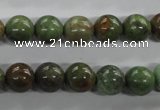 CRJ17 15.5 inches 10mm round african prase jasper beads wholesale