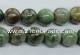 CRJ18 15.5 inches 12mm round african prase jasper beads wholesale