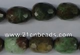 CRJ35 15.5 inches 12*16mm faceted nuggets african prase jasper beads