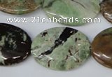 CRJ38 15.5 inches 22*30mm oval african prase jasper beads