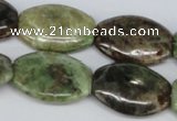 CRJ45 15.5 inches 18*25mm flat drum african prase jasper beads