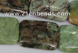 CRJ68 15.5 inches 22*30mm rectangle african prase jasper beads