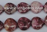 CRM52 15.5 inches 15*15mm heart dyed red mud jasper wholesale