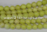 CRO02 15.5 inches 6mm round lemon jade gemstone beads wholesale