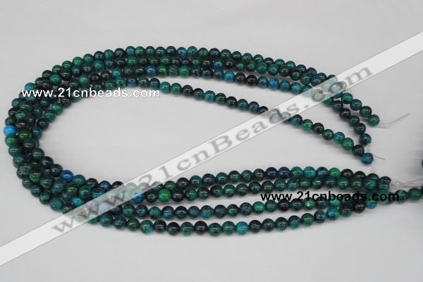CRO50 15.5 inches 6mm round dyed chrysocolla beads wholesale