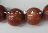 CRO543 15.5 inches 20mm round goldstone beads wholesale