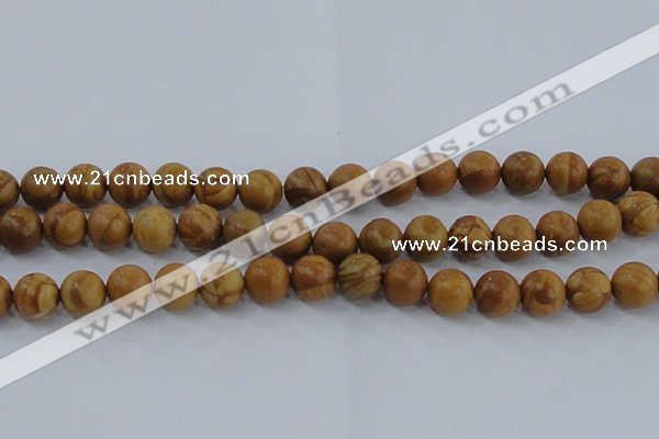CRO554 15.5 inches 10mm round grain stone beads wholesale