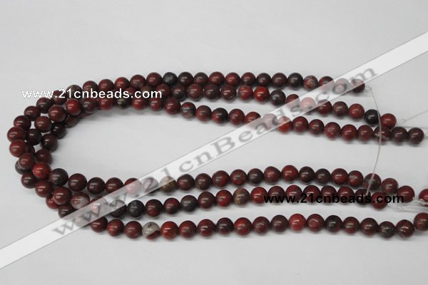 CRO93 15.5 inches 8mm round brecciated jasper beads wholesale
