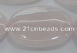 CRQ238 15.5 inches 30*40mm oval rose quartz beads wholesale