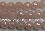 CRQ513 15.5 inches 10mm faceted round AB-color rose quartz beads