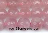 CRQ905 15 inches 6mm round Madagascar rose quartz beads