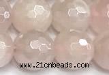 CRQ912 15 inches 10mm faceted round AB-color rose quartz beads