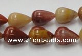 CRS06 15.5 inches 10*15mm teardrop rainbow stone beads wholesale
