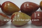 CRS08 15.5 inches 18*25mm teardrop rainbow stone beads wholesale