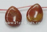CRS11 15.5 inches 18*25mm flat teardrop rainbow stone beads