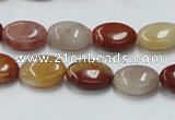 CRS16 15.5 inches 10*14mm oval rainbow stone beads wholesale