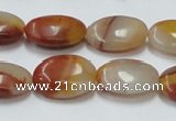 CRS17 15.5 inches 13*18mm oval rainbow stone beads wholesale