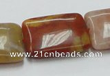CRS22 15.5 inches 23*30mm rectangle rainbow stone beads wholesale