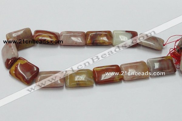 CRS22 15.5 inches 23*30mm rectangle rainbow stone beads wholesale