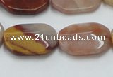 CRS23 15.5 inches 18*25mm faceted oval rainbow stone beads wholesale