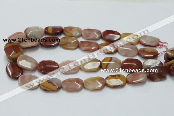 CRS23 15.5 inches 18*25mm faceted oval rainbow stone beads wholesale